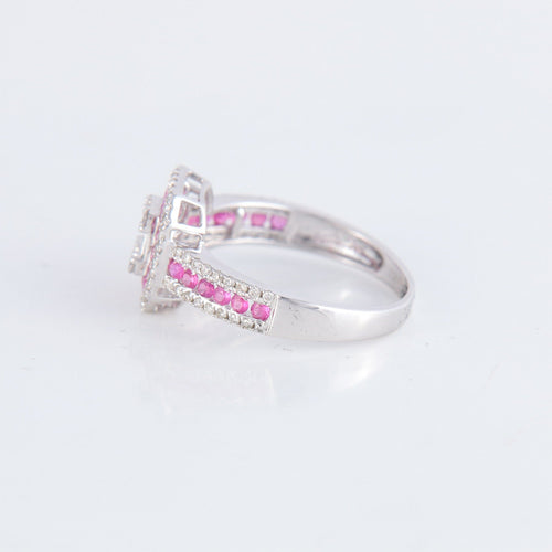 Bague 52 Bague style Art Déco Rubis Diamants 58 Facettes 1