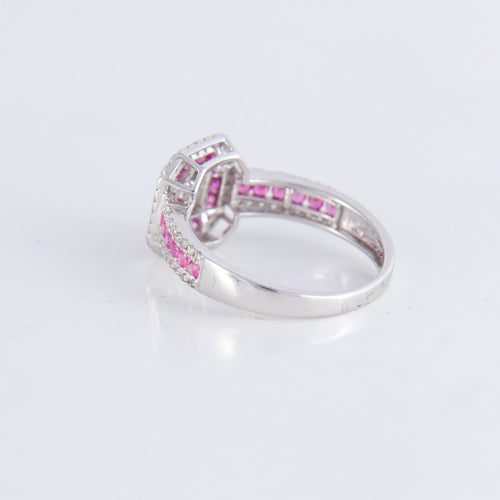 Bague 52 Bague style Art Déco Rubis Diamants 58 Facettes 1