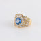 Bague Bague Vintage Saphir Diamants 58 Facettes 1