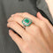Bague 54 Bague Style Art Déco Emeraudes Diamants 58 Facettes 1