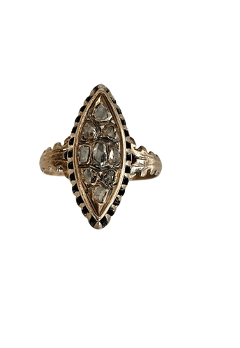 Bague 58 Bague Marquise Du XVIIIème Siècle 58 Facettes 821588