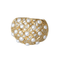 Bague Bague jonc croisillons perles et diamants 58 Facettes