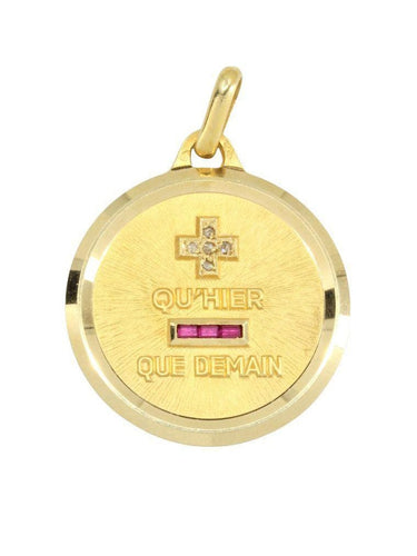 Pendentif MÉDAILLE D’AMOUR SIGNÉE AUGIS 58 Facettes 044041