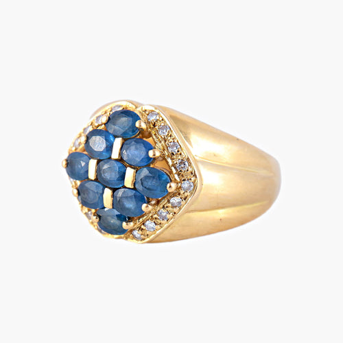 Bague 57 Bague Saphirs et Diamants 58 Facettes