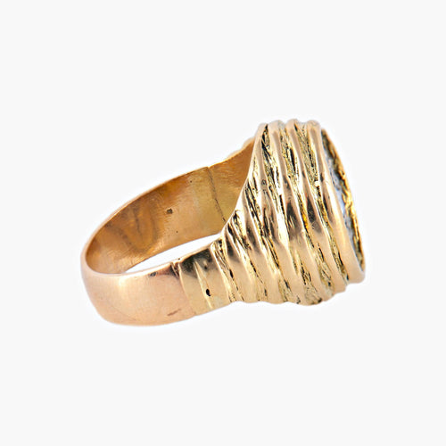 Bague 47 Bague Chevalière Diamants 58 Facettes