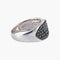Bague 58 Bague Diamants noirs et blancs 58 Facettes