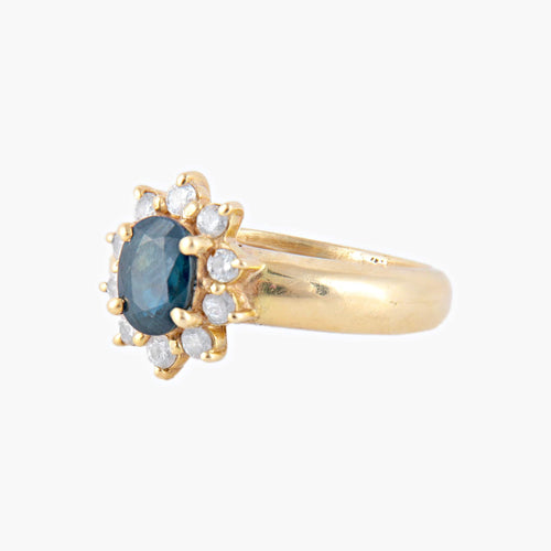 Bague 52 Bague Marguerite Saphir et Diamants 58 Facettes