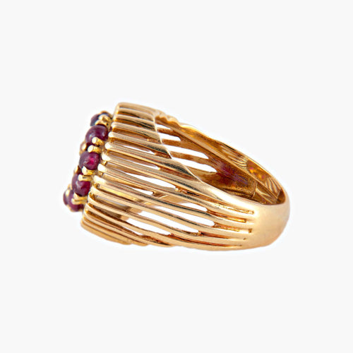 Bague 51 Bague Perle et Grenats 58 Facettes