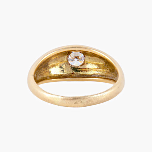 Bague 58 Bague Jonc anglais Diamant 58 Facettes