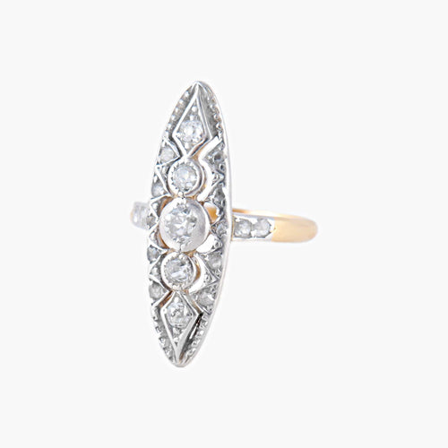 Bague 51 Bague Marquise Diamants 58 Facettes