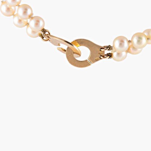 Collier Collier Perles Double rang 58 Facettes