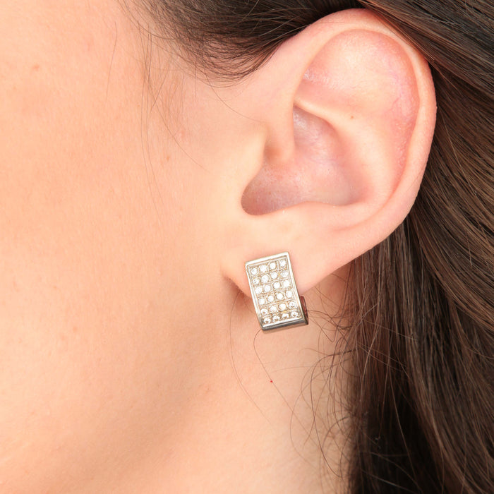 Boucles d'oreilles Boucles d'oreilles demi-créoles Diamants 58 Facettes