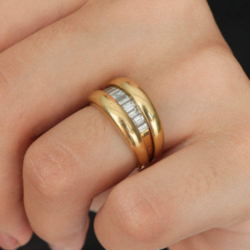 Bague 52 Bague Ruban Diamants 58 Facettes