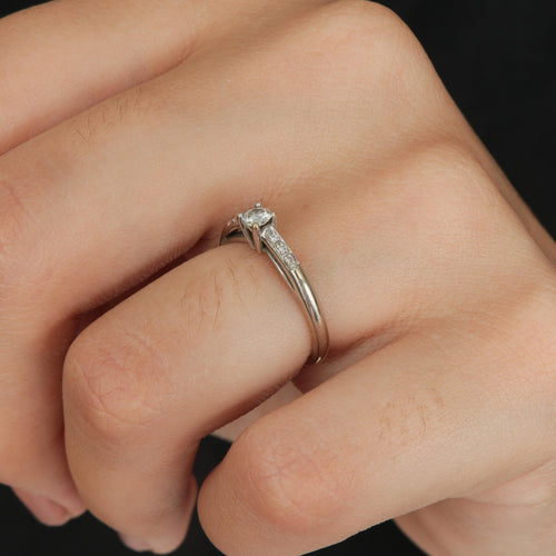 Bague 50 Bague Solitaire Diamants 58 Facettes