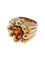 Bague 52 Bague chevalière en or jaune et citrine. 58 Facettes 30026