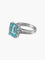 Bague 52 Bague Topaze bleue Diamants 58 Facettes