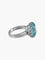 Bague 52 Bague Topaze bleue Diamants 58 Facettes