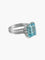 Bague 52 Bague Topaze bleue Diamants 58 Facettes