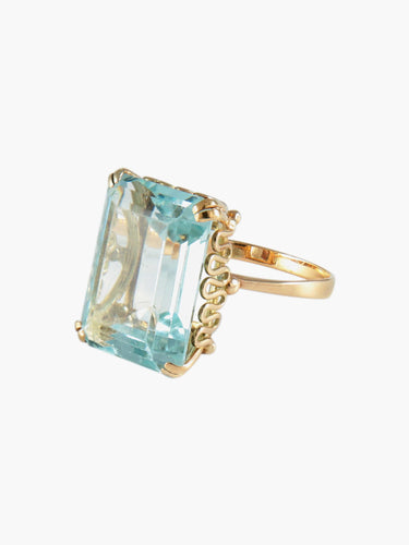 Bague 53 Bague Aigue-marine 58 Facettes