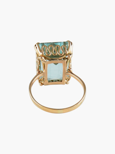 Bague 53 Bague Aigue-marine 58 Facettes