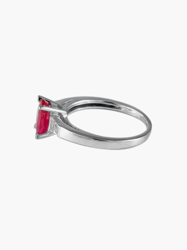 Bague 48 Bague Solitaire Rubis 58 Facettes