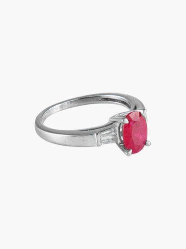 Bague 48 Bague Solitaire Rubis 58 Facettes