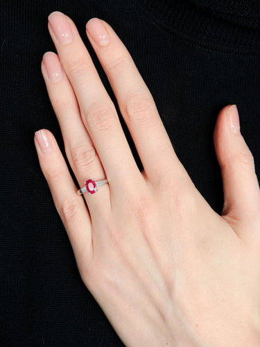 Bague 48 Bague Solitaire Rubis 58 Facettes