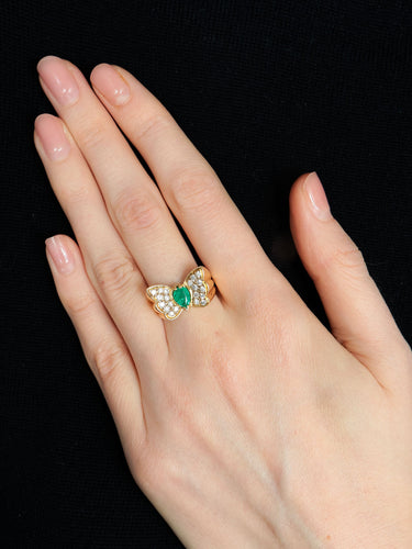 Bague Bague Papillon émeraude 58 Facettes