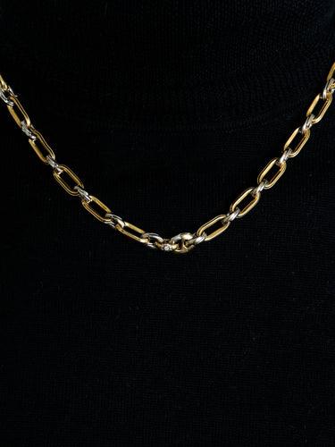 Collier Chaîne Deux Ors 58 Facettes