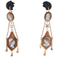 Boucles d'oreilles Boucles d'oreilles, or jaune, camée empire 58 Facettes