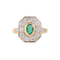 Bague 49 Bague Marguerite Emeraude Diamants 58 Facettes 1
