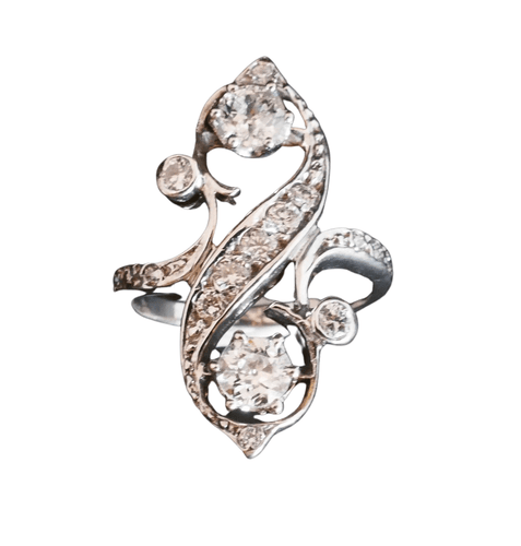 Bague 47 Bague Toi et moi, diamants 58 Facettes