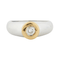Bague 54 Bague 2 Ors Diamant 58 Facettes REF 5032/13