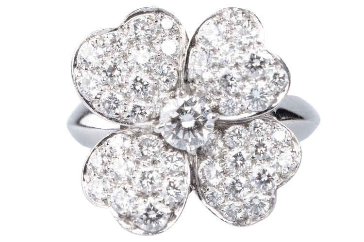 Bague 50 Van Cleef & Arpels - Bague Cosmos 53 diamants 58 Facettes BG-VANCLE4TR-104