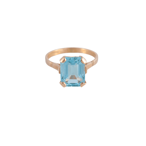 Bague Bague Topaze bleue 58 Facettes