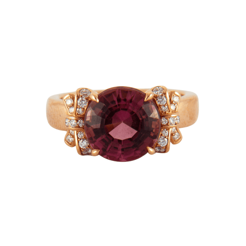 Bague 53 Bague Ruban Tourmaline rose Diamants 58 Facettes 2.75