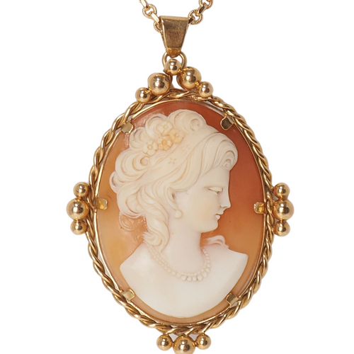 Pendentif Pendentif Important  Or Jaune Et Camée 58 Facettes 31740