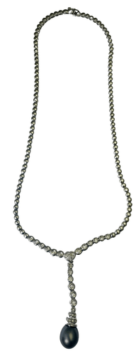 Collier Collier Perle et Diamants 58 Facettes