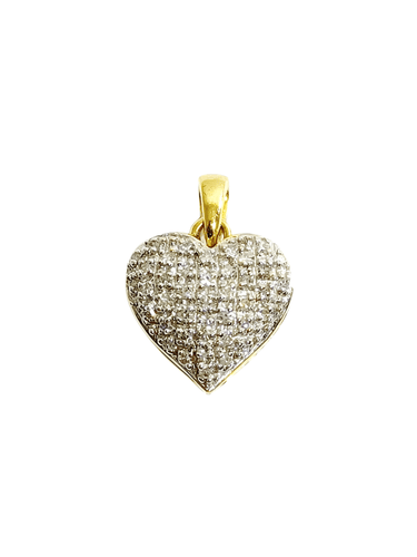 Pendentif Pendentif cœur Or jaune Diamants 58 Facettes