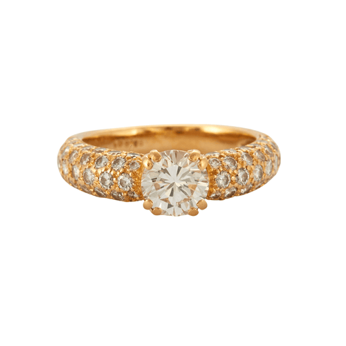 Bague 51 CHAUMET – Bague jonc Diamants 58 Facettes