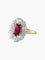 Bague Bague Rubis ovale et Diamants 58 Facettes