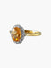 Bague Bague Citrine Diamants 58 Facettes