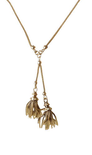 Collier Collier trois ors négligé pompons 58 Facettes