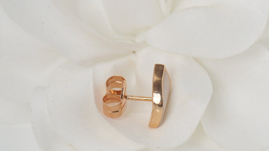 Boucles d'oreilles Boucles d'oreilles en or rose et nacres 58 Facettes 31595