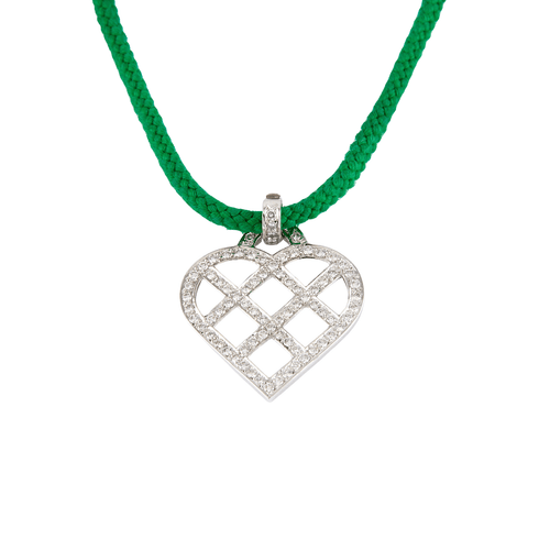 Pendentif O.J. PERRIN - Pendentif Coeur Diamants 58 Facettes