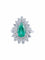 Bague 52 Bague Marguerite Emeraude Diamants 58 Facettes