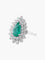 Bague 52 Bague Marguerite Emeraude Diamants 58 Facettes