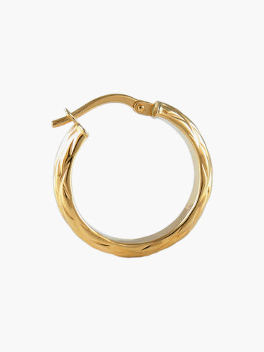 Boucles d'oreilles CREOLES OR JAUNE 58 Facettes BO/210034