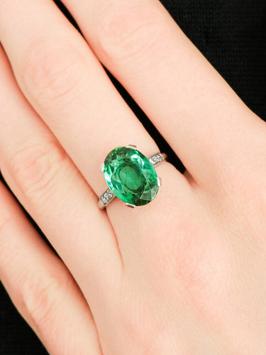 Bague 50 BAGUE OR BLANC & TOURMALINE 58 Facettes 3/7/2021