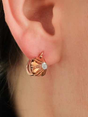 Boucles d'oreilles DORMEUSES OR & DIAMANTS 58 Facettes BO/210057